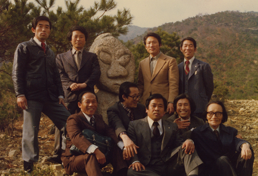 1978년 박찬선, 김재수, 최춘해, 김중상, 권택순씨와 상주에서